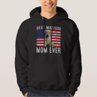 Maltese Mom Usa American Flag Maltese Dog Owner