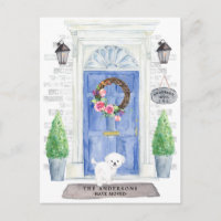 Maltese Moving Announcement Postcard