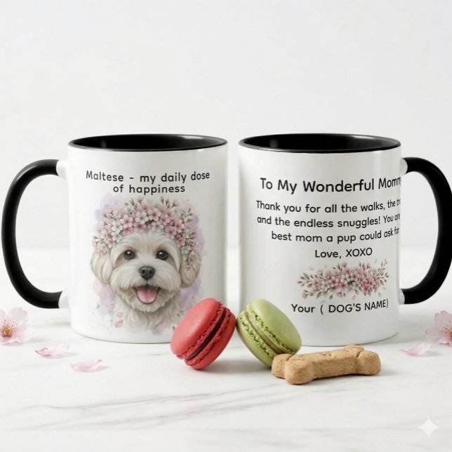 Maltese my daily dose of happiness mug (Creator Uploaded)