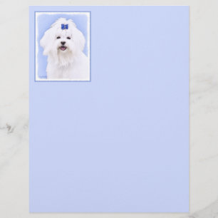 Maltese Painting - Cute Original Dog Art