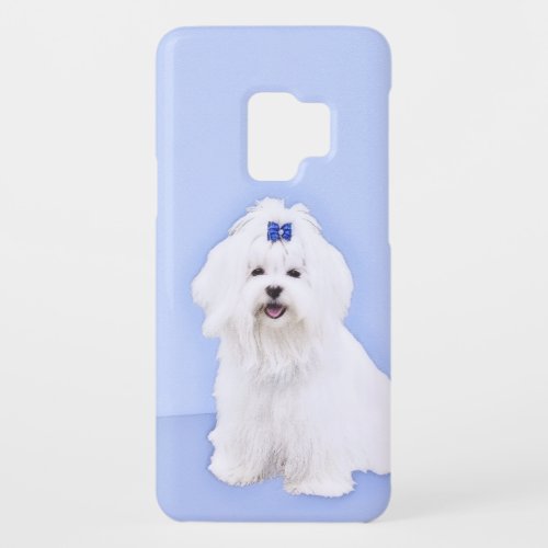 Maltese Painting _ Cute Original Dog Art Case_Mate Samsung Galaxy S9 Case