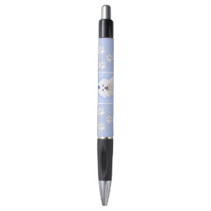Maltese Painting - Cute Original Dog Art Pen