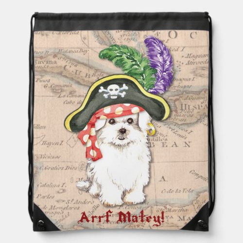 Maltese Pirate Drawstring Bag