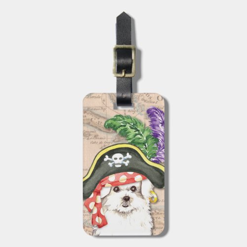 Maltese Pirate Luggage Tag