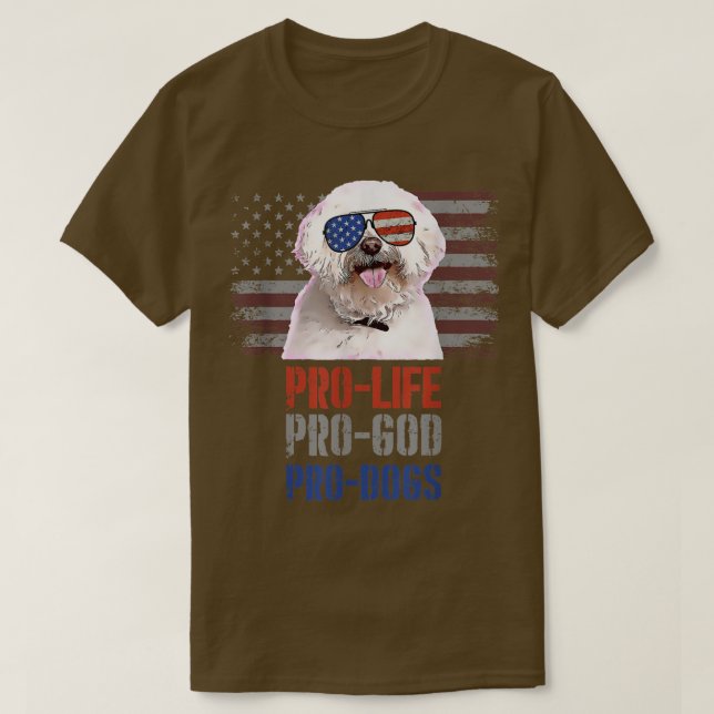 Maltese Pro Life Pro God Pro Dogs T-Shirt (Design Front)