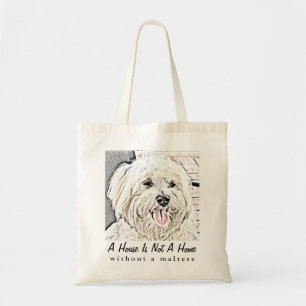 Maltese Puppy Collectible Tote Bag