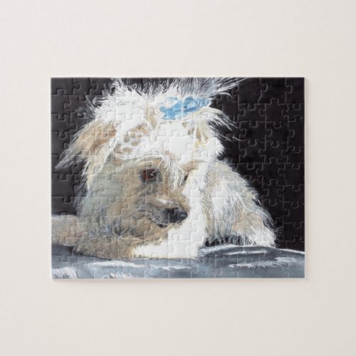 Maltese Puppy Jigsaw Puzzle