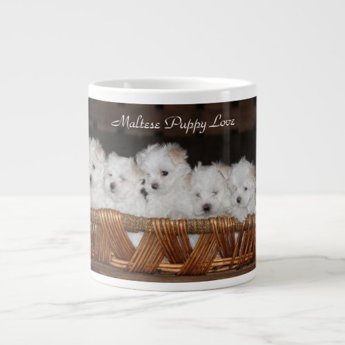 Maltese Puppy Love  Kitchen Coffee Tea Large Coffee Mug