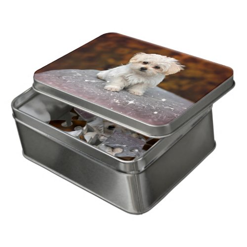 Maltese Puppy oh so adorable Jigsaw Puzzle