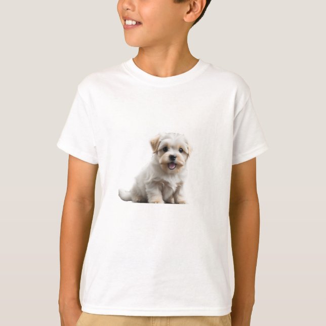 Maltese Puppy T-Shirt (Front)