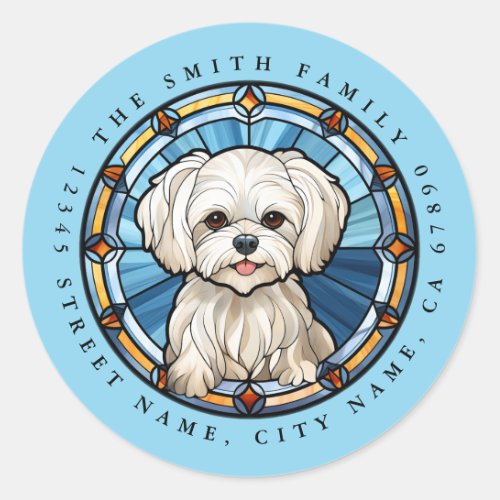 Maltese Round Stickers