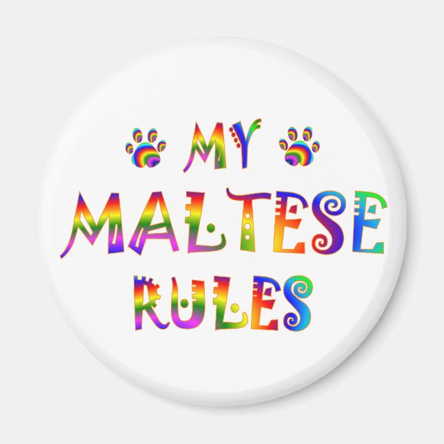 Maltese Rules Fun Magnet (Front)