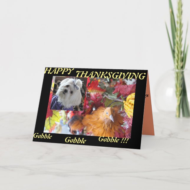 Maltese Seasons Leaves Design Holiday Card (Front)