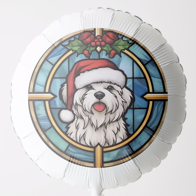 Maltese Stained Glass Christmas Balloon (Front)