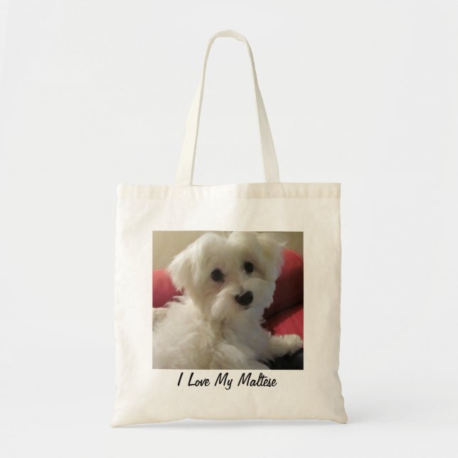 Maltese Tote Bag - Easy to Personalize (Front)