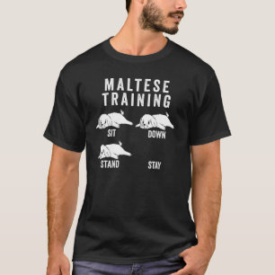 Maltese Training Dog T-Shirt