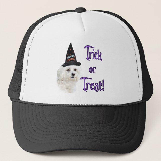 Maltese Trick Trucker Hat (Front)
