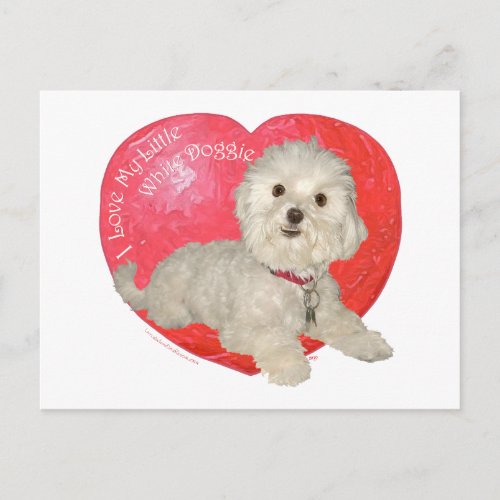 Maltese Valentines Day Holiday Postcard