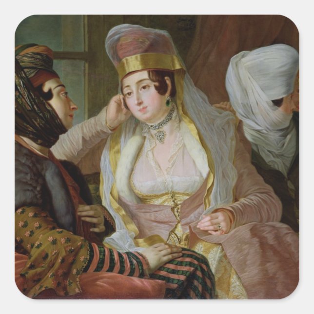 Maltese Women Square Sticker (Front)