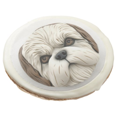 Malti Tzu Dog 3D Inspired Sugar Cookie