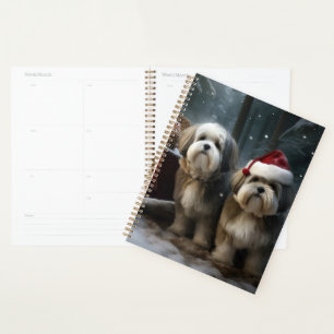 Malti tzu Snowy Sleigh Christmas Decor Planner