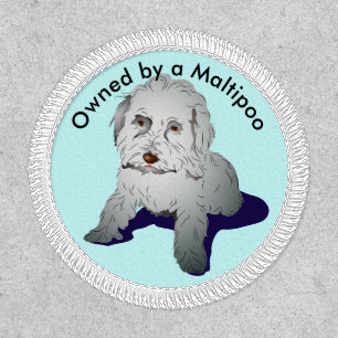 Maltipoo Cute Puppy Graphic Patch