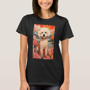 Maltipoo Dog Aesthetic Japanese Ukiyo e 2 T-Shirt