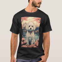 Maltipoo Dog Aesthetic Japanese Ukiyo e 4