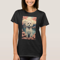 Maltipoo Dog Aesthetic Japanese Ukiyo e 4