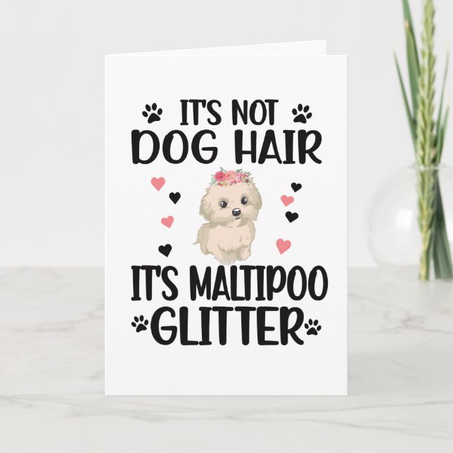 Maltipoo Dog Lover Maltipoo Mom Maltipoo Owner Card (Front)