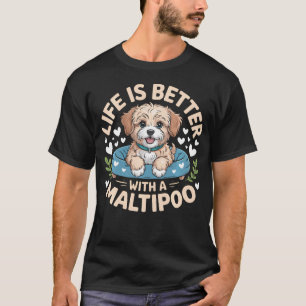 Maltipoo Dog Owner Maltese Poodle Puppy Maltipoo T-Shirt
