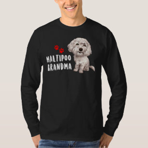 Maltipoo Grandma Design Perfect For Maltese Poodle T-Shirt