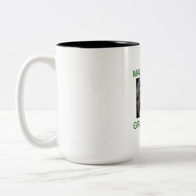 Maltipoo Grandpa Two-Tone Coffee Mug (Left)