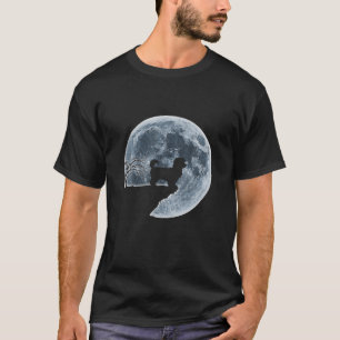 MALTIPOO Halloween Costume Moon Silhouette T-Shirt