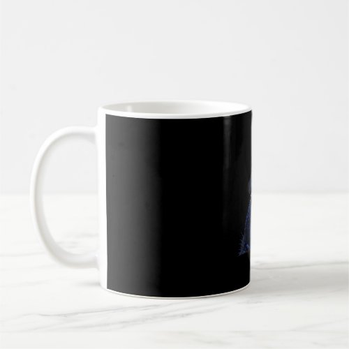 Maltipoo howling moon dog lover mountain night art coffee mug