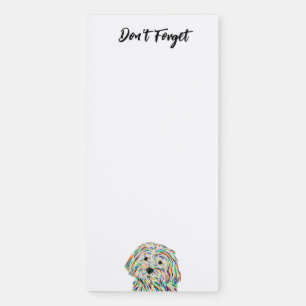 Maltipoo Magnetic Notepad