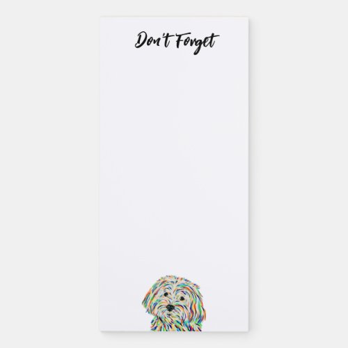 Maltipoo Magnetic Notepad