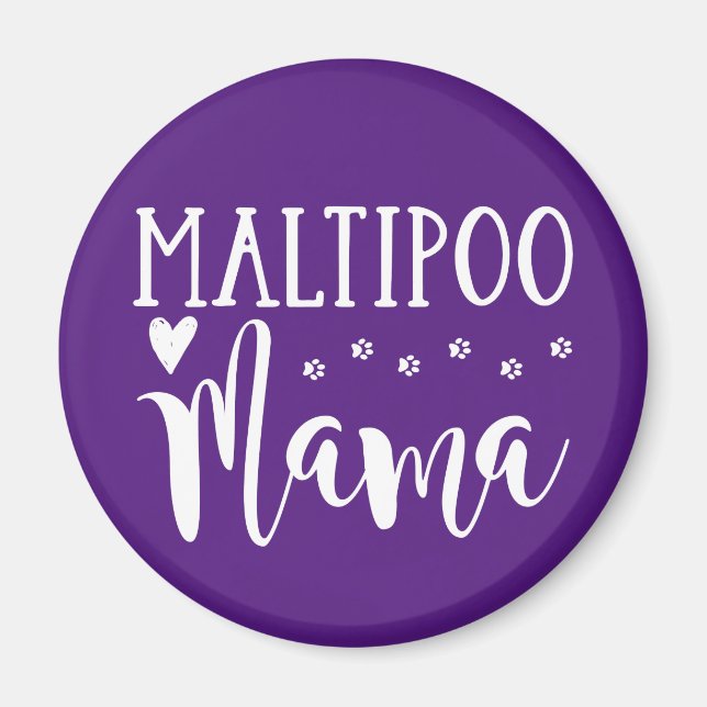 Maltipoo Mom - Cute Dog Lover Magnet (Front)