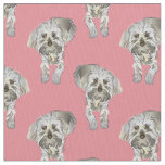 Maltipoo Puppy Pattern Fabric