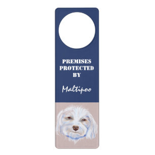 Maltipoo with an Attitude Door Hanger