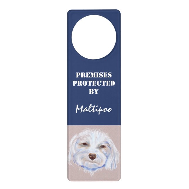 Maltipoo with an Attitude Door Hanger (Front)