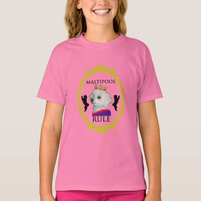 Maltipoos Rule T-Shirt (Front)