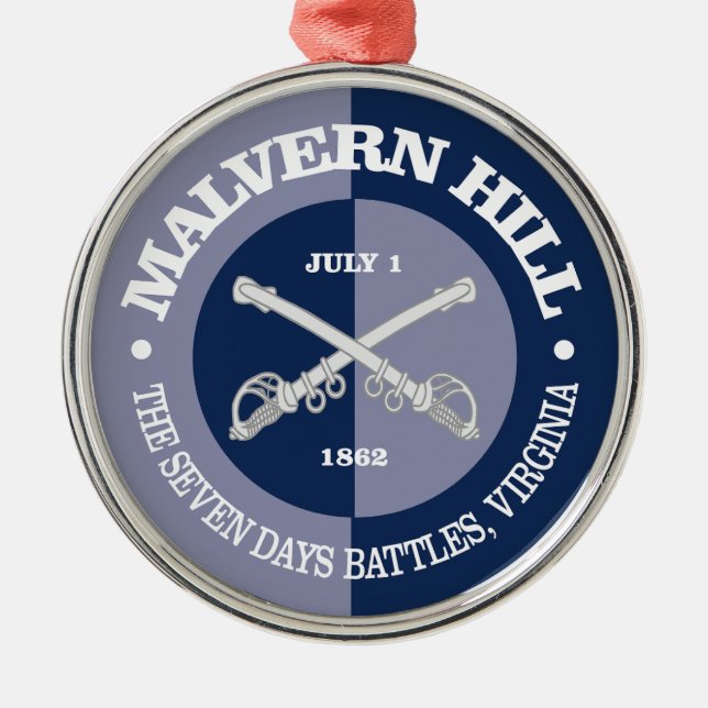 Malvern Hill (B&G) Metal Ornament (Front)