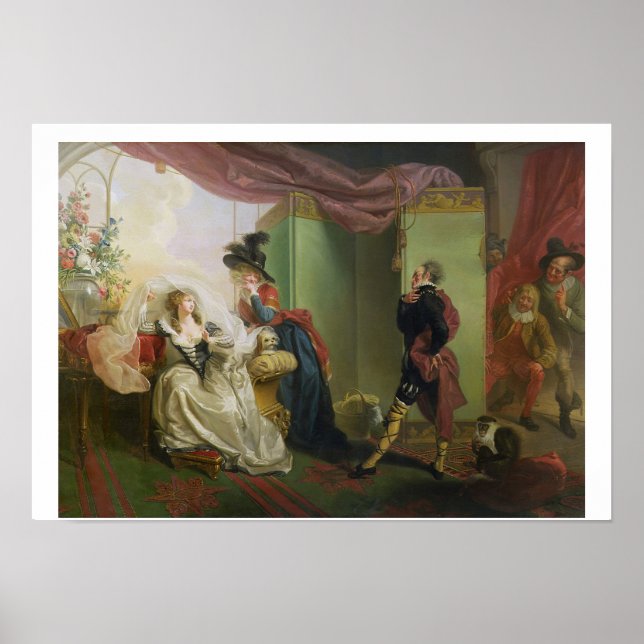 Malvolio before Olivia, from 'Twelfth Night' by Wi Poster (Front)