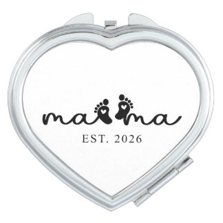 Mama 2026 | Baby Reveal Compact Mirror