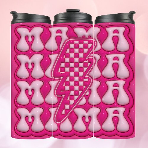 MAMA _ 3D Inflated Pink Tumbler