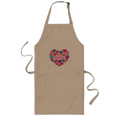 MAMA A Colorful Graphic to Show Your Appreciation Long Apron