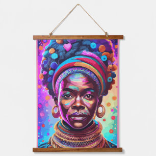 mama africa, Black History Month Heritage Months W Hanging Tapestry