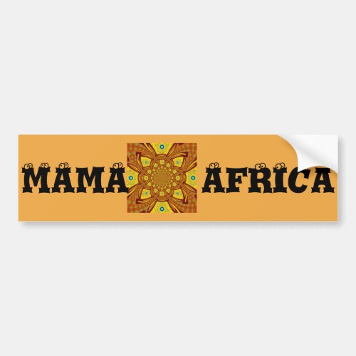 Mama Africa Bumper Sticker Template