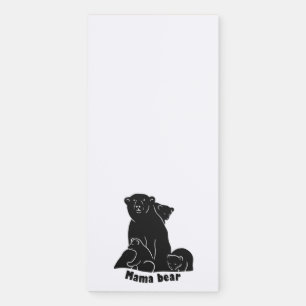 Mama and Baby Bear Magnetic Notepad